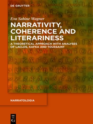 cover image of Narrativity, Coherence and Literariness